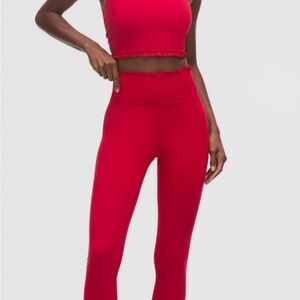Nulu ruffle trim flare pant